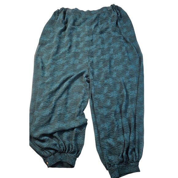 Free People Intimately More Chill Sleep Pants Sea Green S wide leg see through - Picture 2 of 9